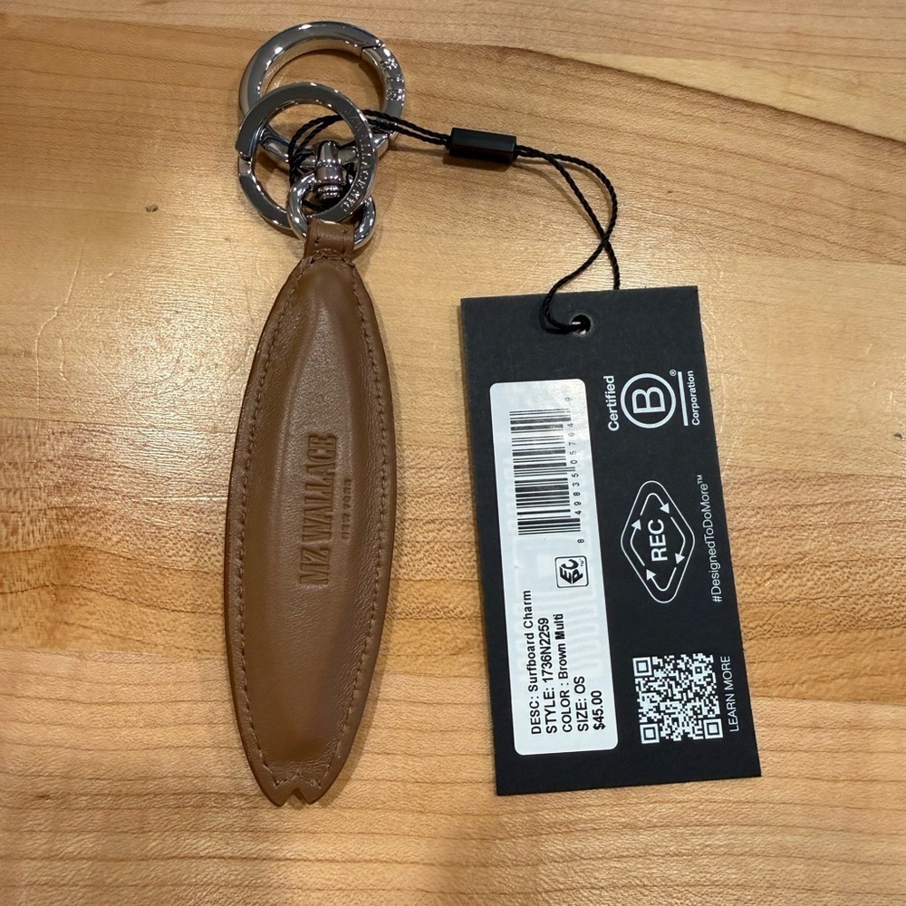 MZ Wallace Surfboard Keychain Charm NWT sold out - Picture 2 of 6